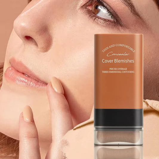 Eraser Foundation Stick – Velvet Smooth, Moisturizing Concealer &amp; Liquid Foundation for Flawless, Long-Lasting Coverage