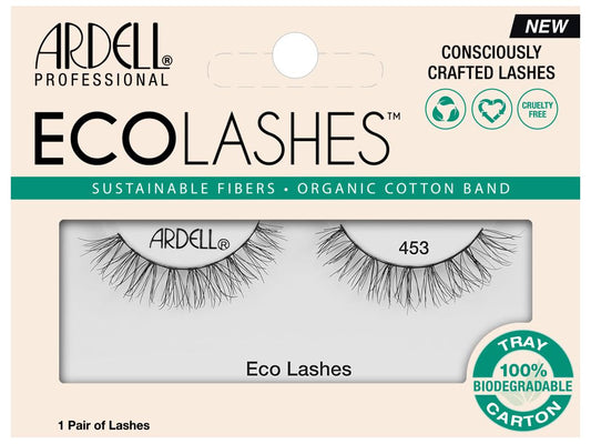Eco Lashes 453, Light and Organic Cotton Band, Sustainable Fibers, 1-Pair